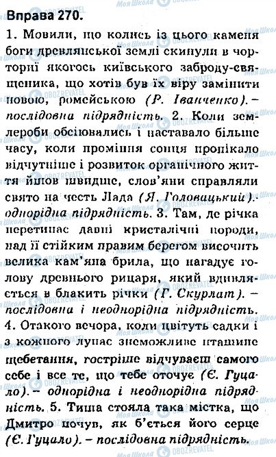 ГДЗ Укр мова 9 класс страница 270