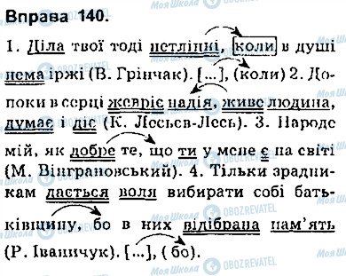 ГДЗ Укр мова 9 класс страница 140