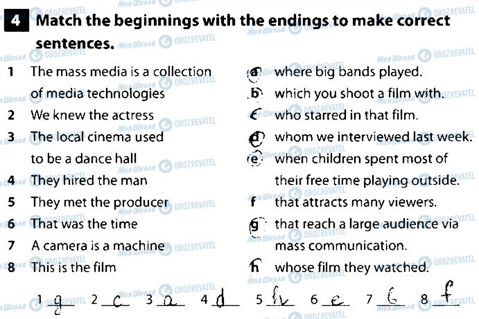 ГДЗ Английский язык 9 класс страница 4