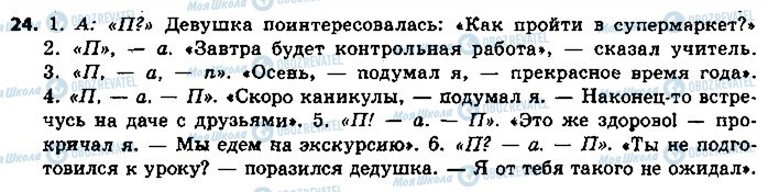 ГДЗ Російська мова 9 клас сторінка 24