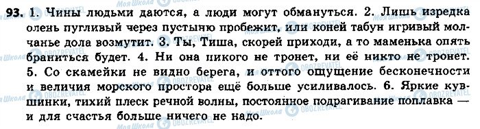 ГДЗ Російська мова 9 клас сторінка 93