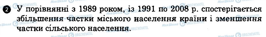 ГДЗ Географія 9 клас сторінка 2