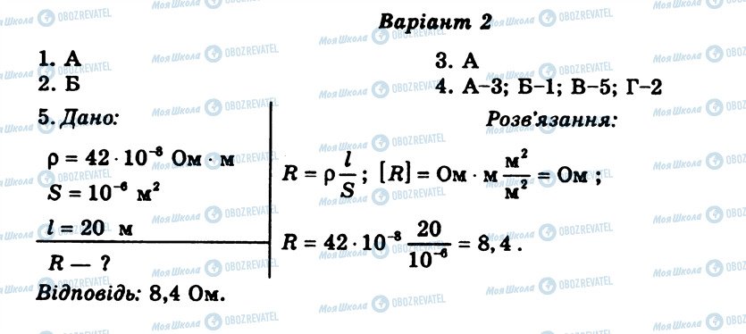 ГДЗ Фізика 9 клас сторінка СР5