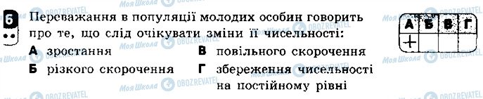 ГДЗ Біологія 9 клас сторінка 6