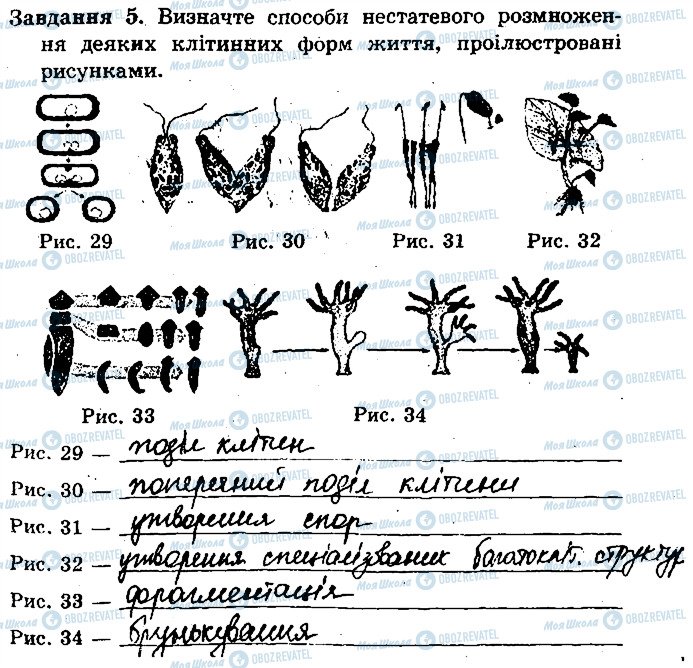 ГДЗ Біологія 9 клас сторінка 5