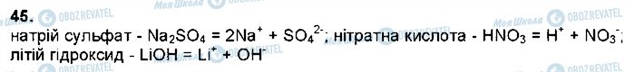 ГДЗ Хімія 9 клас сторінка 45