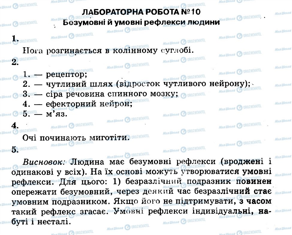 ГДЗ Біологія 9 клас сторінка ЛР10