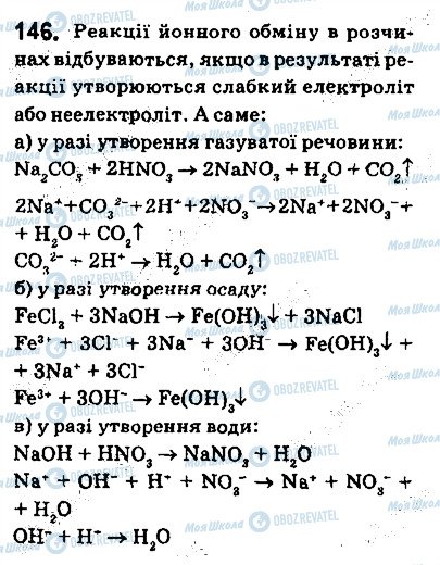 ГДЗ Хімія 9 клас сторінка 146