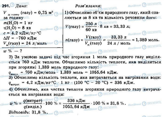 ГДЗ Химия 9 класс страница 291