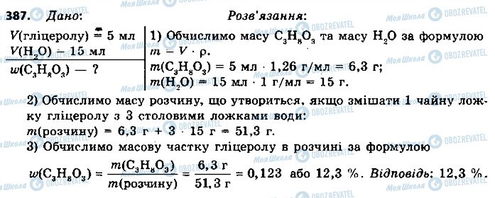 ГДЗ Хімія 9 клас сторінка 387