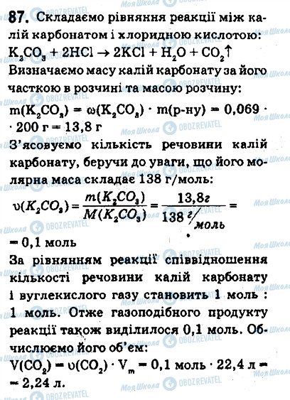 ГДЗ Химия 9 класс страница 87