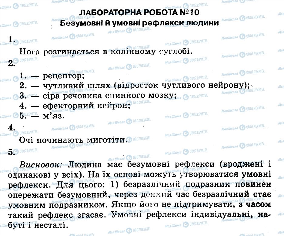 ГДЗ Біологія 9 клас сторінка ЛР10