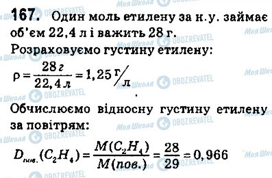 ГДЗ Хімія 9 клас сторінка 167