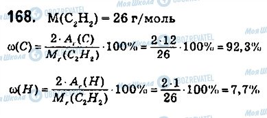 ГДЗ Хімія 9 клас сторінка 168