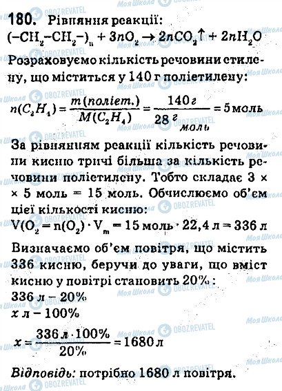 ГДЗ Хімія 9 клас сторінка 180