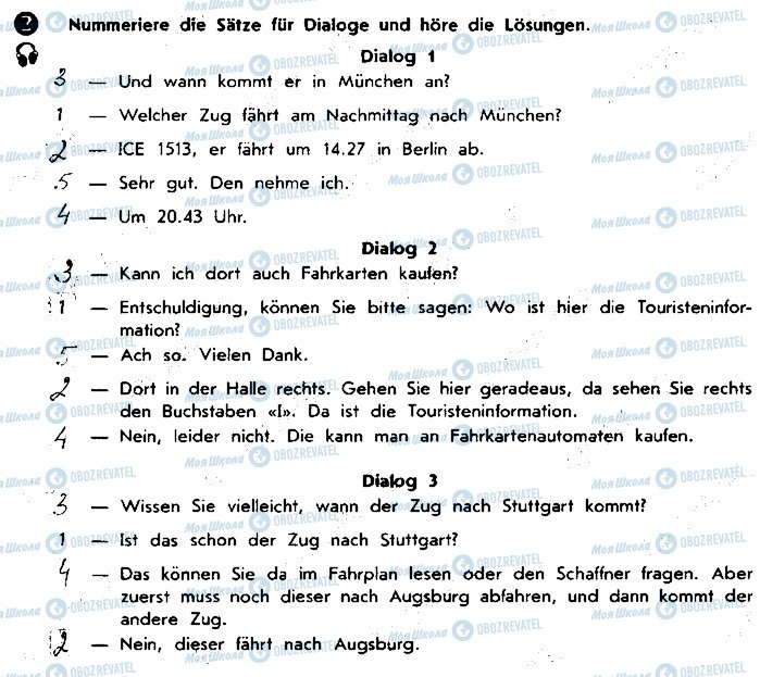 ГДЗ Немецкий язык 9 класс страница ст72вп3