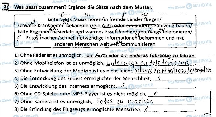 ГДЗ Немецкий язык 9 класс страница ст53впр2