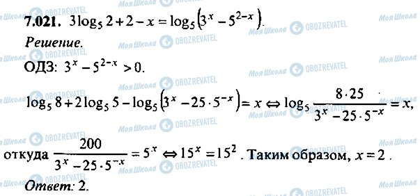 ГДЗ Алгебра 10 класс страница 21