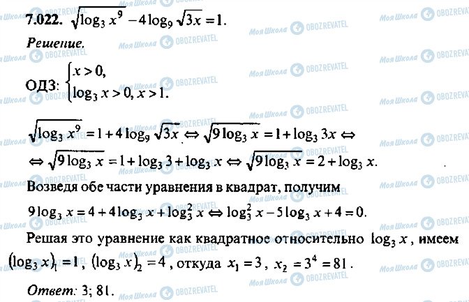 ГДЗ Алгебра 10 клас сторінка 22