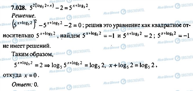 ГДЗ Алгебра 10 класс страница 28