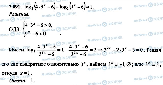 ГДЗ Алгебра 10 клас сторінка 91