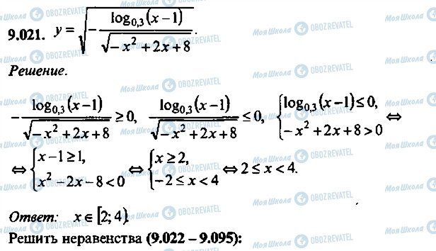 ГДЗ Алгебра 10 клас сторінка 21