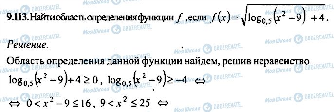 ГДЗ Алгебра 10 класс страница 113