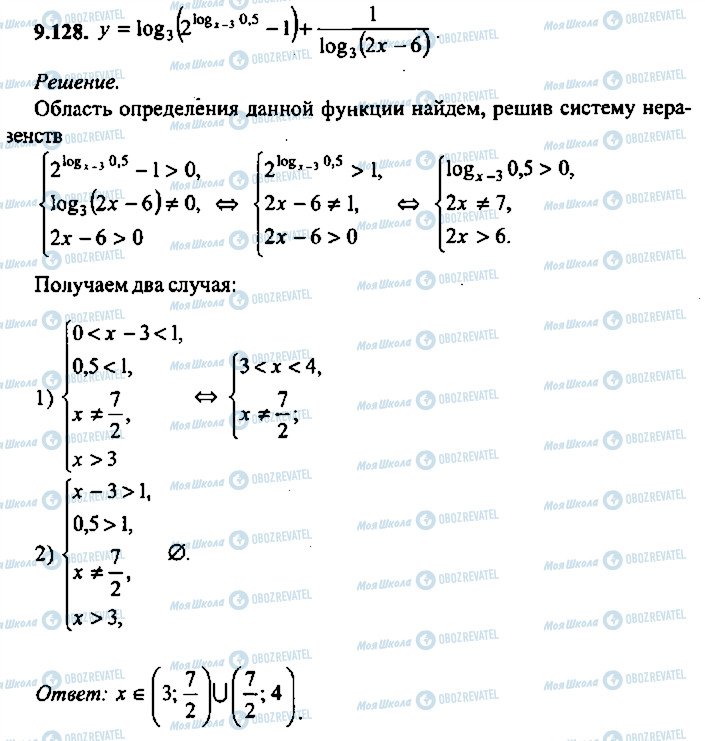 ГДЗ Алгебра 10 класс страница 128