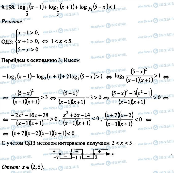 ГДЗ Алгебра 10 класс страница 158