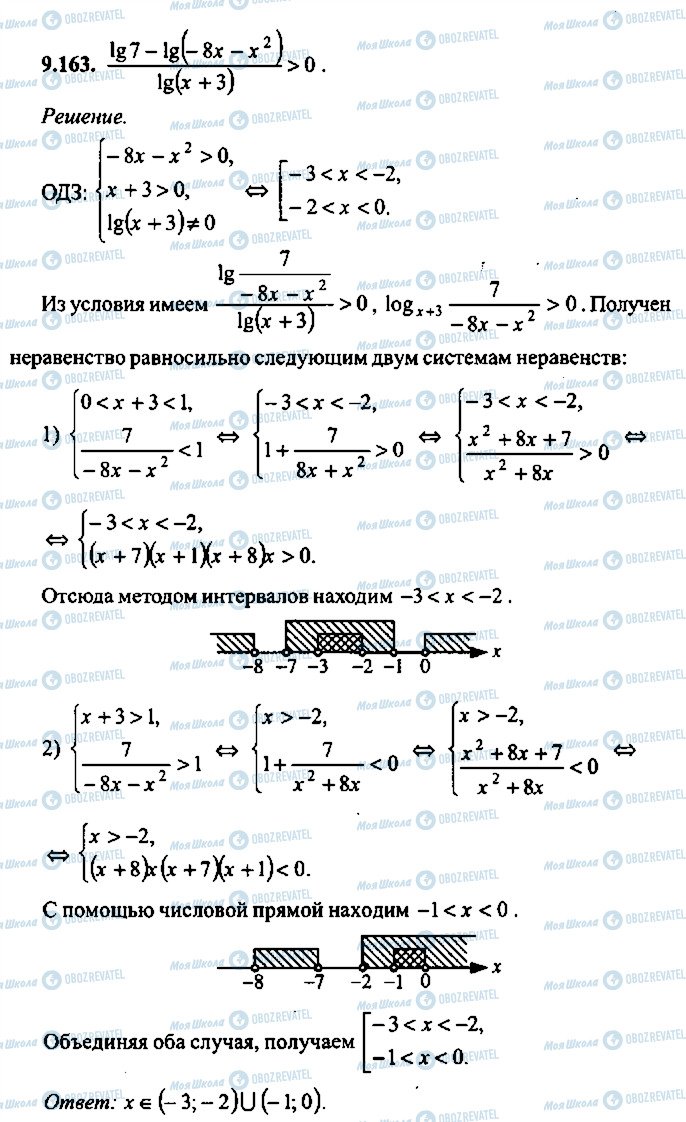 ГДЗ Алгебра 10 клас сторінка 163