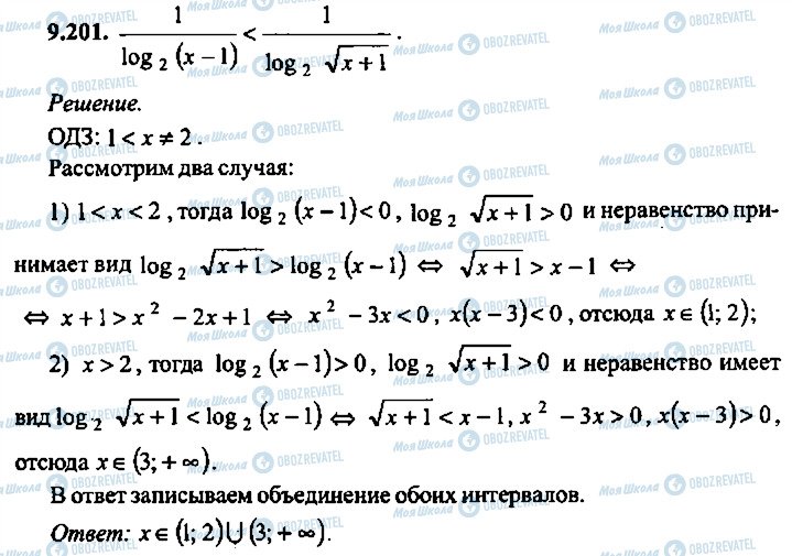 ГДЗ Алгебра 10 клас сторінка 201