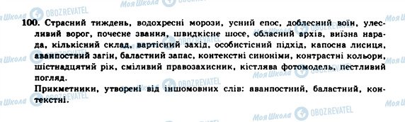 ГДЗ Українська мова 10 клас сторінка 100