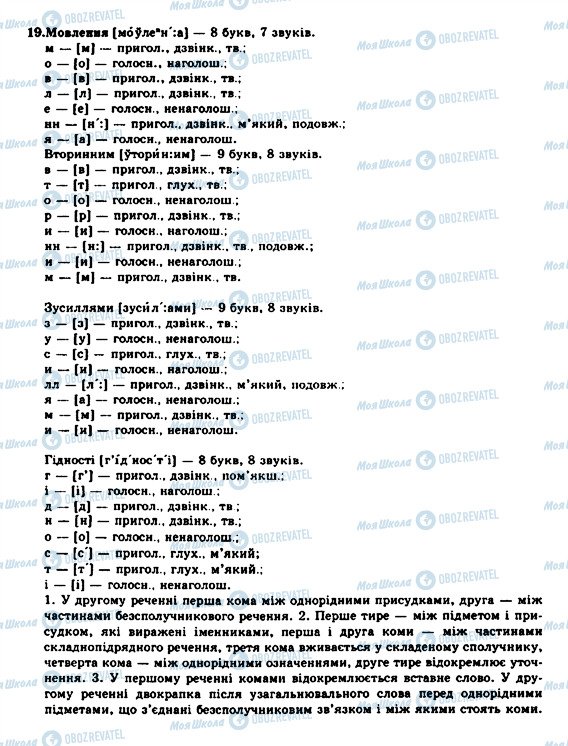 ГДЗ Укр мова 10 класс страница 19