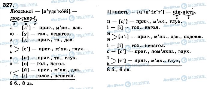 ГДЗ Українська мова 10 клас сторінка 327