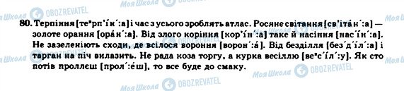 ГДЗ Українська мова 10 клас сторінка 80