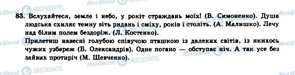 ГДЗ Українська мова 10 клас сторінка 83