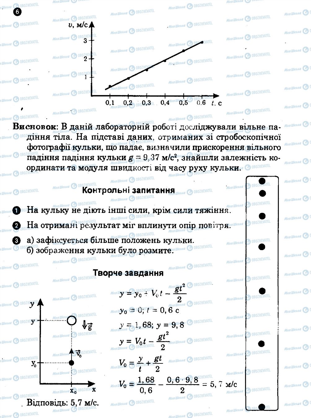 ГДЗ Фізика 10 клас сторінка ПР1