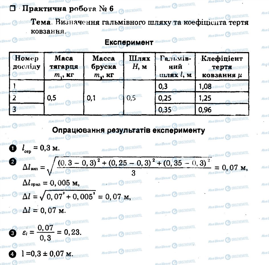 ГДЗ Физика 10 класс страница ПР6