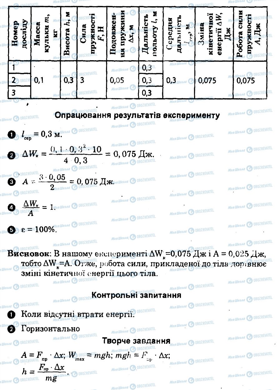 ГДЗ Фізика 10 клас сторінка ПР7