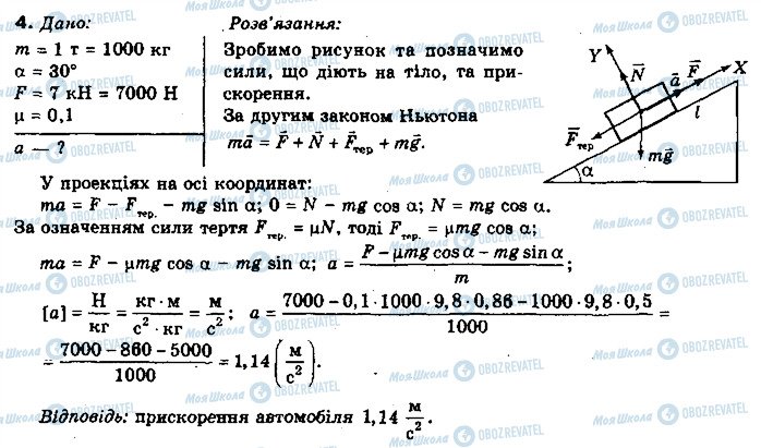 ГДЗ Фізика 10 клас сторінка 4