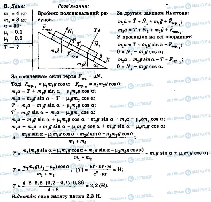 ГДЗ Фізика 10 клас сторінка 8