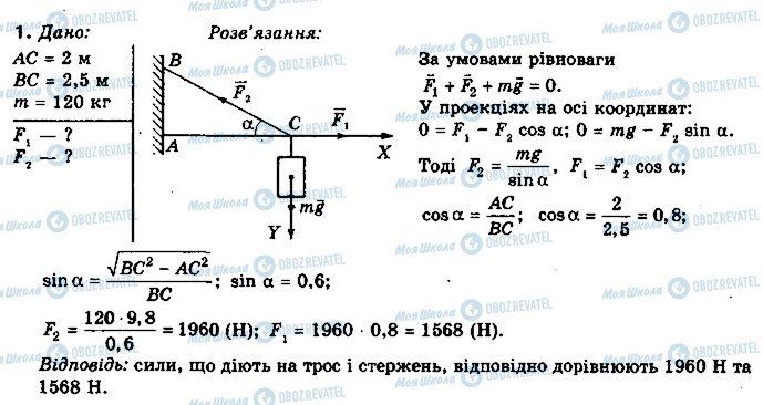 ГДЗ Физика 10 класс страница 1