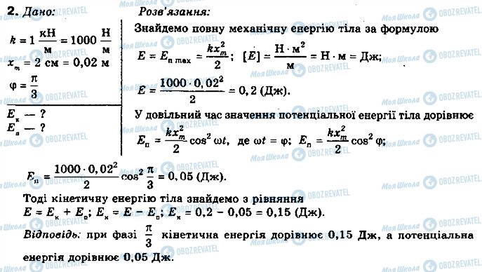 ГДЗ Фізика 10 клас сторінка 2