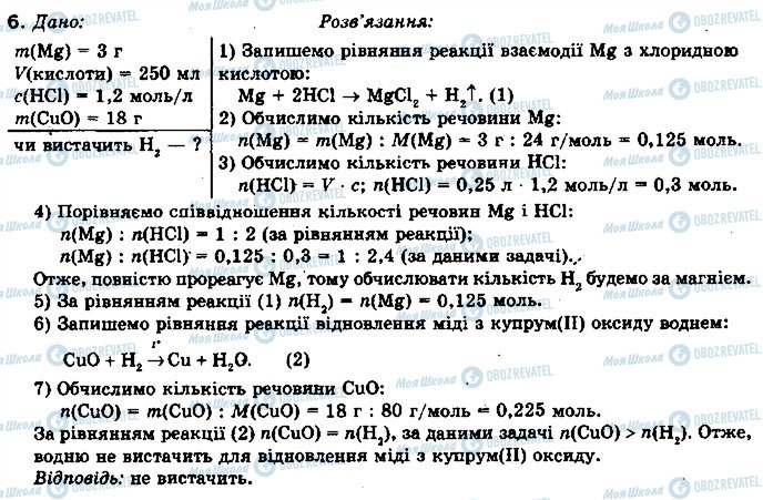 ГДЗ Хімія 10 клас сторінка 6