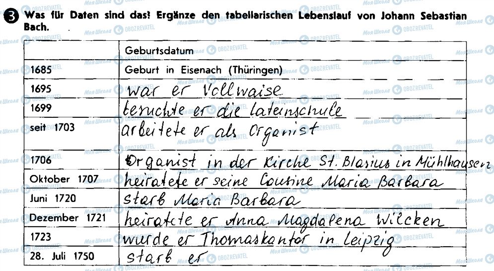 ГДЗ Німецька мова 10 клас сторінка 3