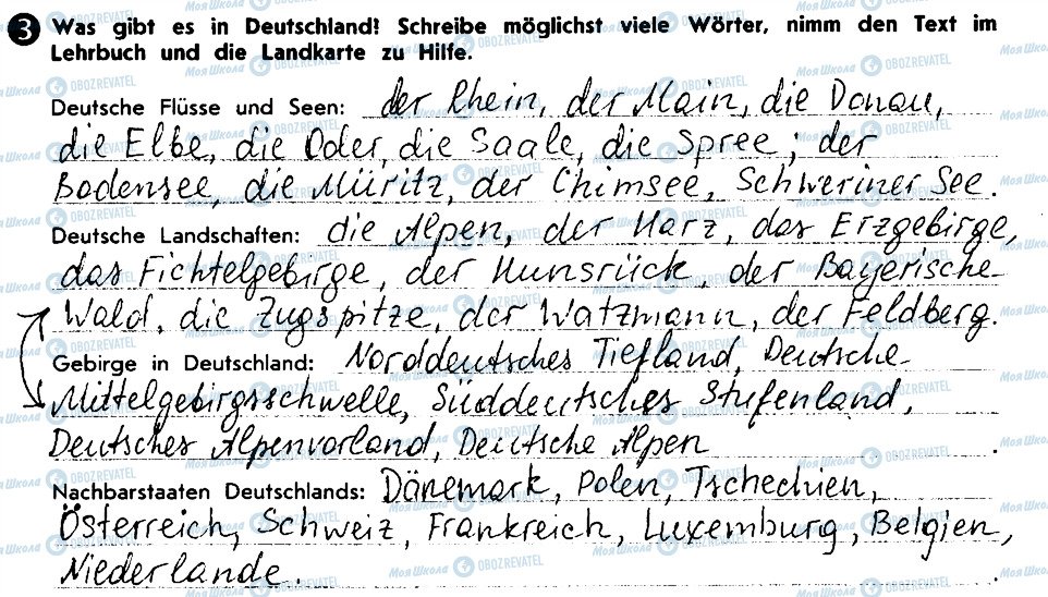 ГДЗ Немецкий язык 10 класс страница 3