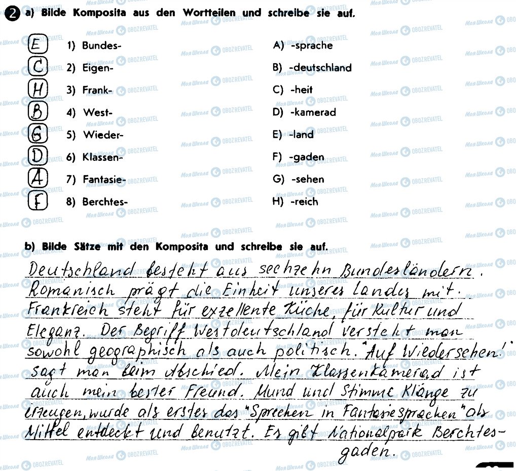 ГДЗ Німецька мова 10 клас сторінка 2