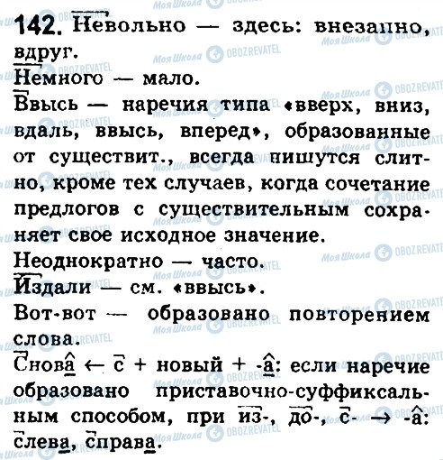 ГДЗ Російська мова 10 клас сторінка 142