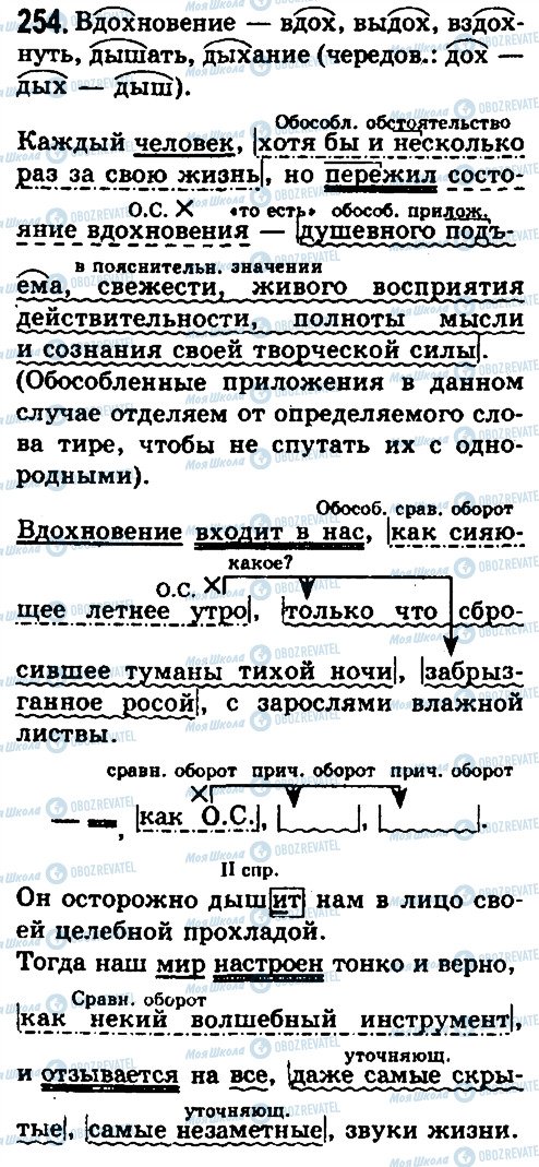 ГДЗ Русский язык 10 класс страница 254