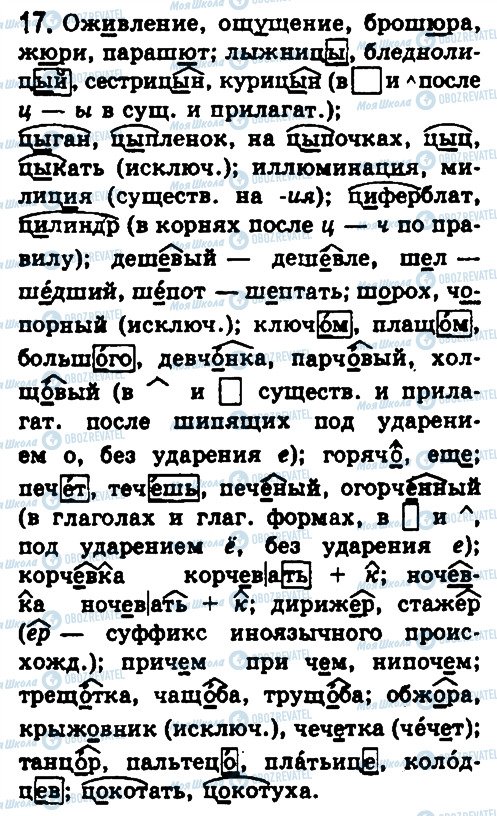 ГДЗ Русский язык 10 класс страница 17